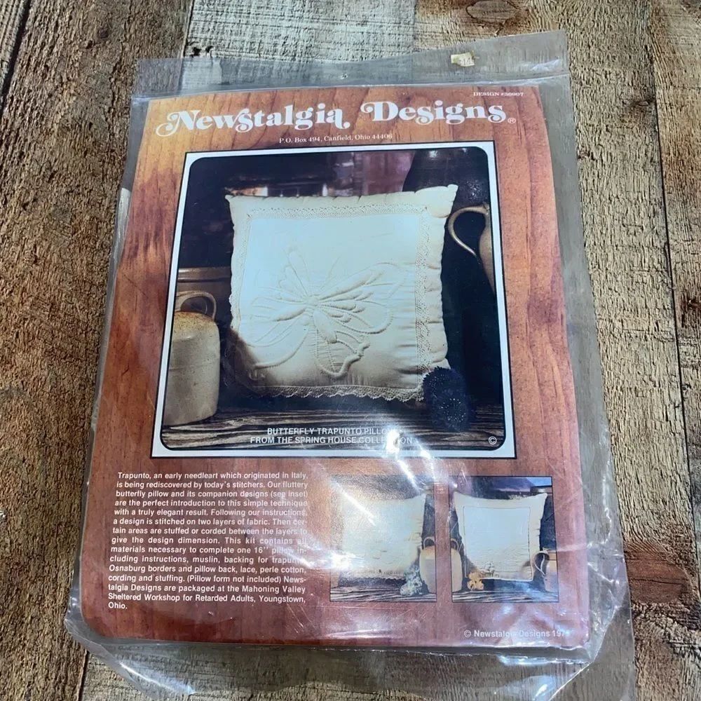 Pillow Stitch Kit 1979 designs Newstalgia Designs